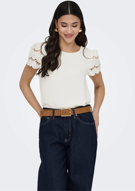 Jacqueline De Yong - Women's Hannah White Sweater