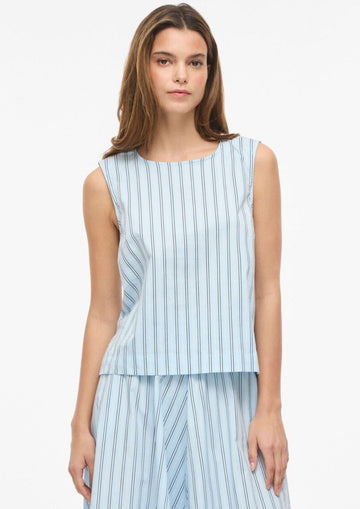 Vila - Camicia Donna Valencia Azzurro