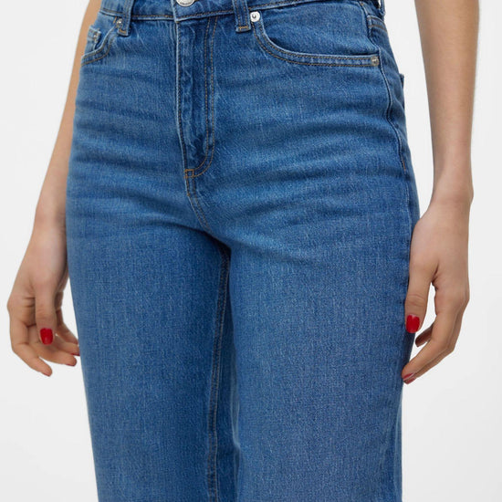 Vero Moda Jeans Donna Tessa A Vita Alta Mom Fit Medium Blue Denim 10297655 Medium Blue Denim VERO MODA 