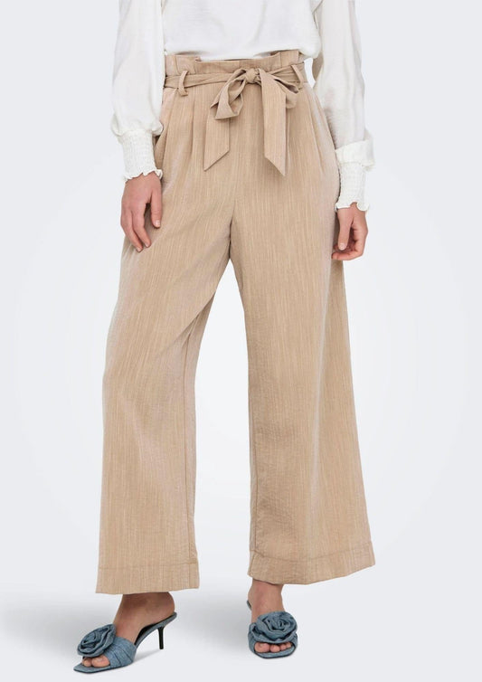 Only - Women's Trousers Marsa Beige Safari