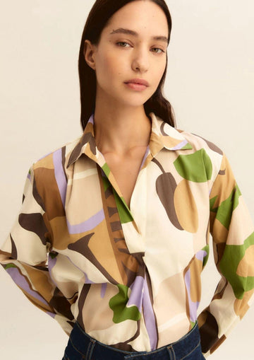 Emme Marella Blusa Donna Emmpontile Macro Sabbia