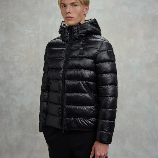 Blauer Giacca Invernale Uomo Adams Nera con Interno Beige BLUC02079 5958 999 BLAUER 