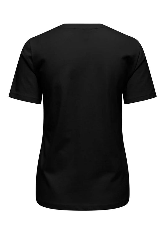 Only T-Shirt Donna Filizza Nera Mix