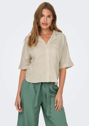 Only - Camicia Donna Bruxelles Grigio Luna