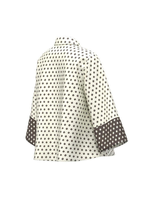 Emme Marella - Women's Shirt severo Butter White with Diamonds