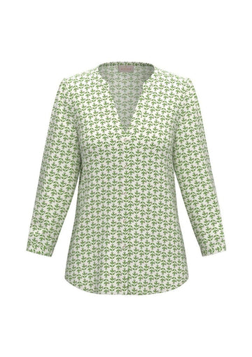 Emme Marella Camicia Donna Emmranch Bianco Burro e Verde