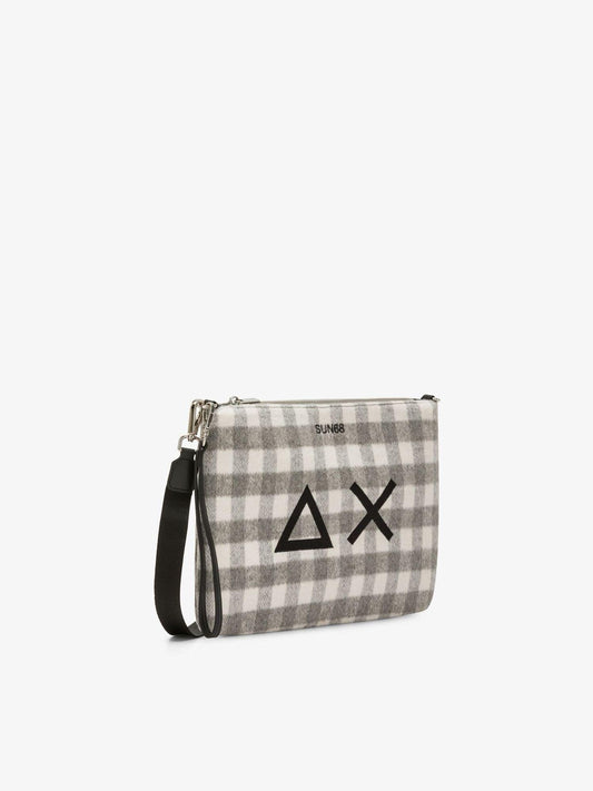 Sun68 - Pochette Tartan Grigio Medio