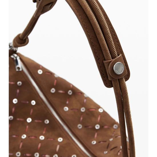 Desigual Borsa effetto pelle traforata media Donna Marrone 25WAXPB5 6011 DESIGUAL 