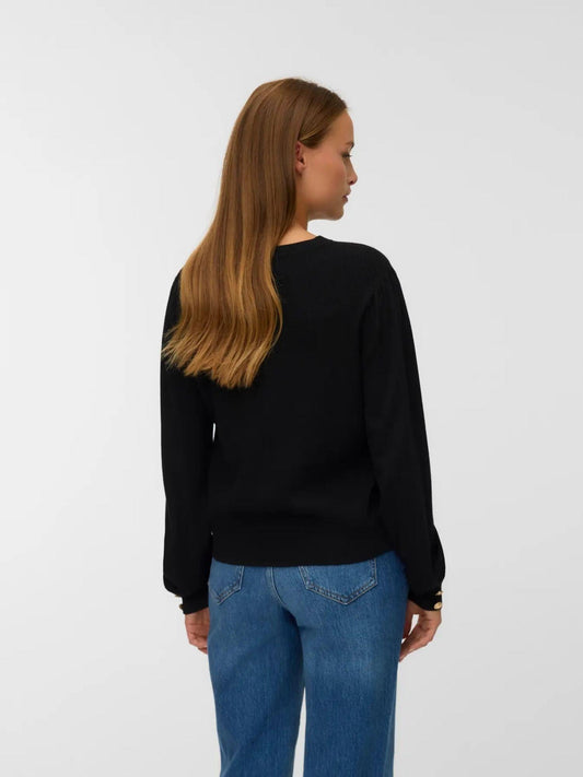 Vero Moda VMHOLLYKARIS Maglione Donna Nero