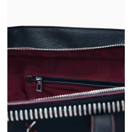 Desigual Borsa shopper grande con cuciture Donna Nero 25WAXP95 2000 DESIGUAL 