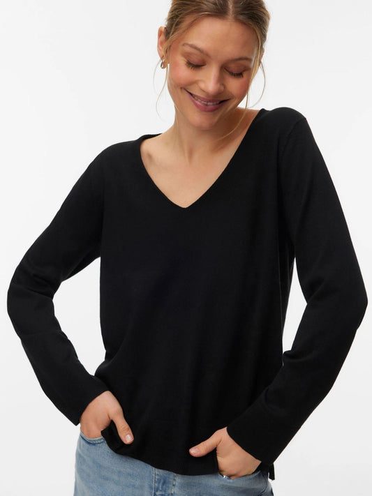 Vero Moda - Women's Black Silje Sweater