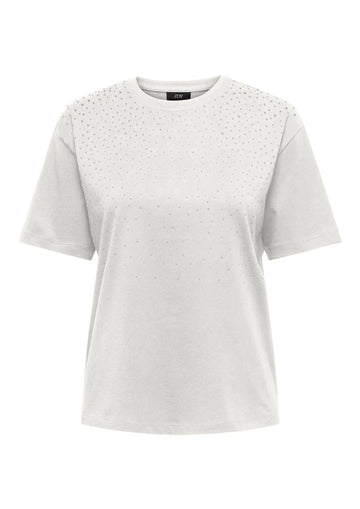 Jacqueline De Yong T-Shirt Donna Smilla Bianca