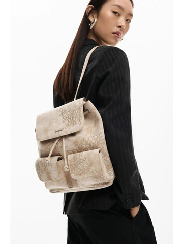 Desigual - Zaino Backsierra Prisa Mini Sand Sabbia