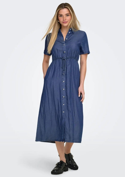 Only - Women's Charis Dark Denim Blue Dress
