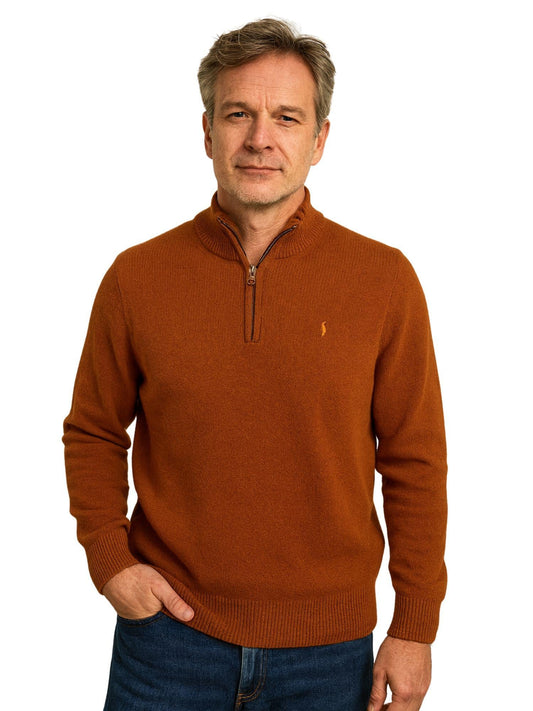 Mclassics Men's Turtleneck Sweater Coccio