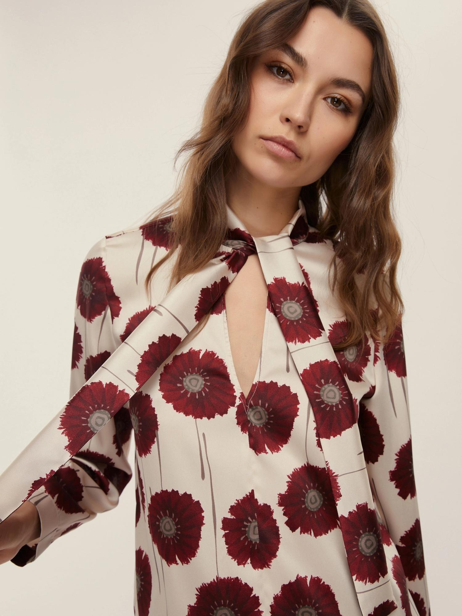 Emme Marella Blusa in twill stampato Fulvia Donna Panna 2525116141200 006 EMME MARELLA 