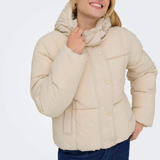 Jacqueline De Yong Giacca Invernale Donna Wonder Crema 15353998 Moonbeam JACQUELINE DE YONG 