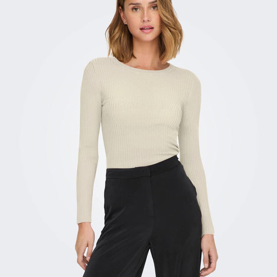 Jacqueline De Yong JDYPLUM Pullover Donna Bianco Eggnog 15277223 Eggnog JACQUELINE DE YONG 