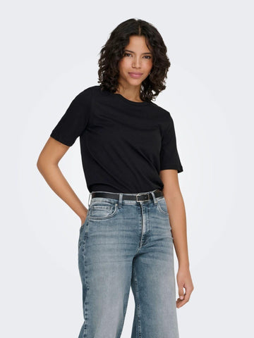 Only - T-Shirt Donna Nero
