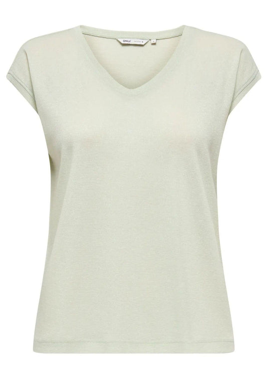 Top Only Women Silvery Green
