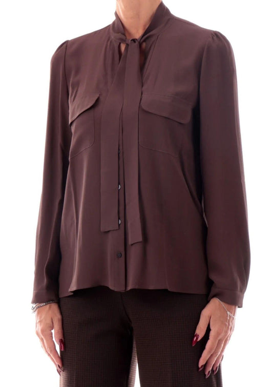 Camicia Donna Alibi Marrone Moro