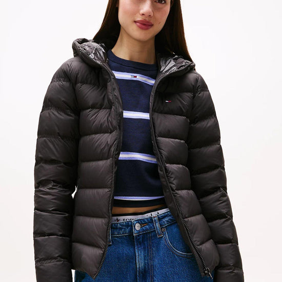 Tommy Hilfiger Piumino con cappuccio Donna Nero DW0DW21617 BDS TOMMY HILFIGER 