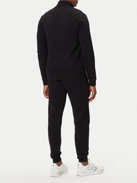 EA7 Emporio Armani Tuta Uomo con zip Nero Slim Fit