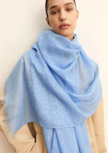 Emme Marella - Stola Donna zigote Azzurra