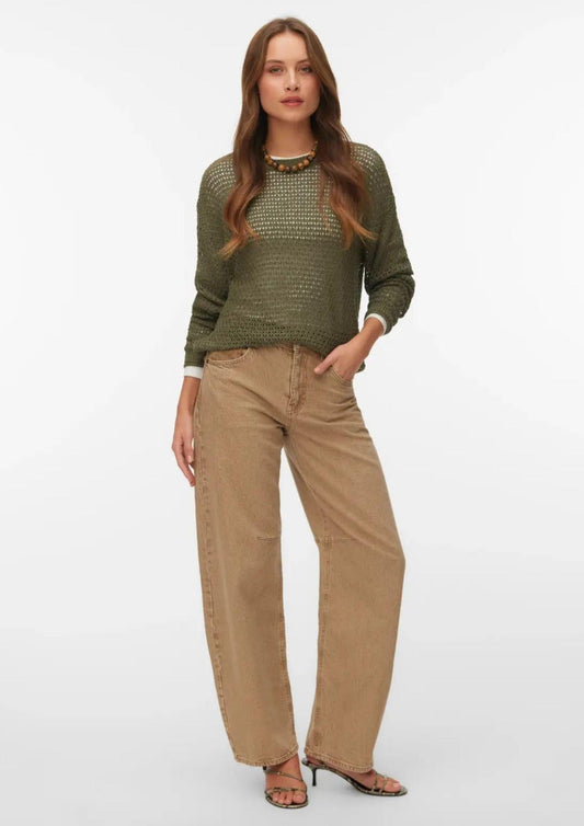 Vero Moda - Women's Charlene Green Pullover