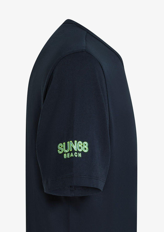 Sun68 - Men's Navy Blue Sweater