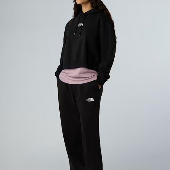 The North Face Felpa con cappuccio corta in vita Essential Donna TNF Black NF0A89EX JK3 THE NORTH FACE 