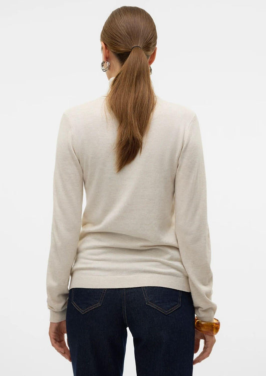 Vero Moda Women's Iris Sweater in Light Beige