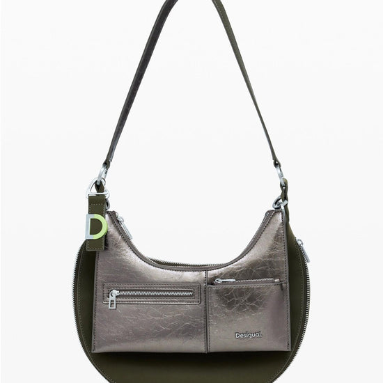 Desigual Borsa media bicolore rimovibile Donna Verde 25WAXPAH 4091 DESIGUAL 