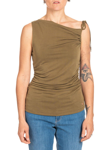 Diana Gallesi - Canotta Donna Verde Militare