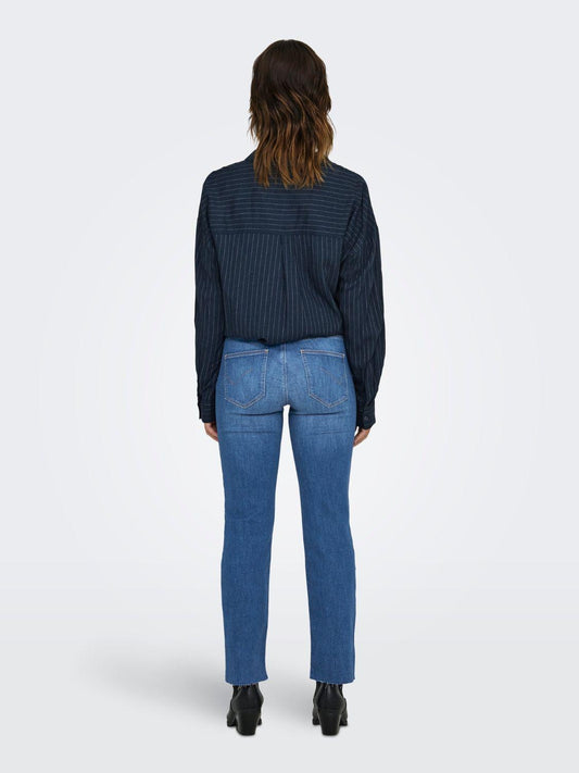 Jeans Flared fit Donna Blu Medio