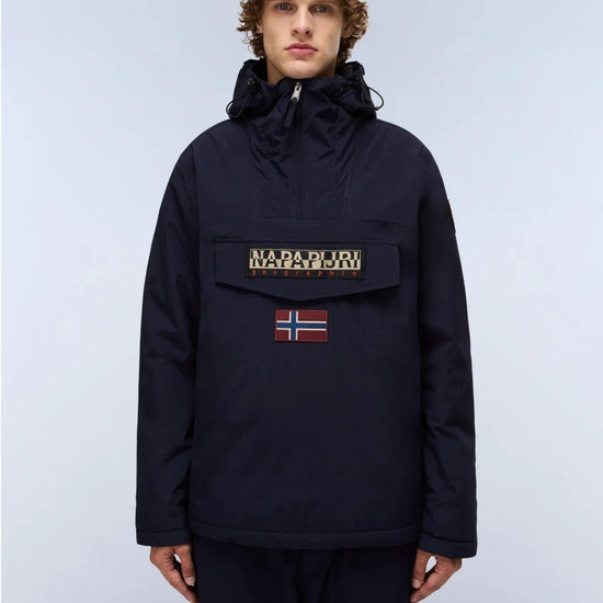 Napapijri Giacca Anorak Invernale Uomo Rainforest Blu Scuro NP0A4GMC 176 NAPAPIJRI 