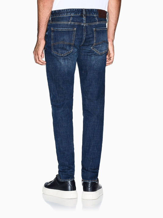 Armani Exchange Jeans Uomo Skinny in Denim Stretch Blu