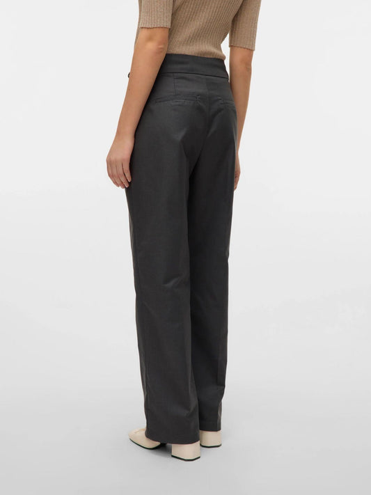 Vero Moda VMNIKKI Pantaloni formali Donna Dark Grey Melange