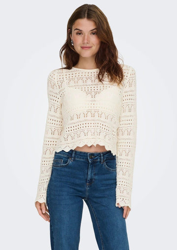 Only  - Pullover Donna Elke Bianco