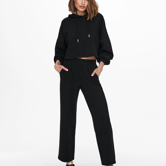 Only ONLPOPTRASH-SUKI Loose Fit Pantaloni a gamba larga Donna Nero 15235076 Black ONLY 