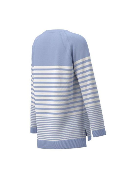 Emme Marella Women's Emmghiglia Striped Blue Knit Sweater