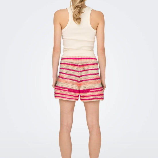 Pantaloncino Donna Beige e Fucsia 15344405 Ecru/PapayaPunch ONLY 