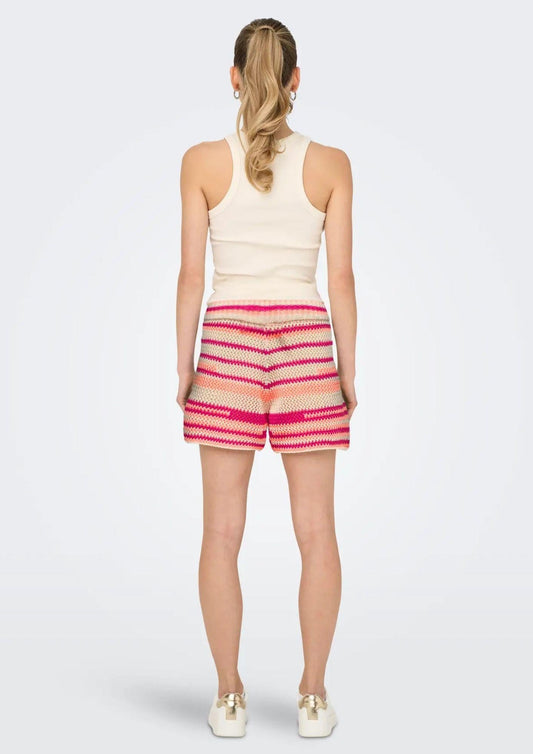 Pantaloncino Donna Beige e Fucsia 15344405 Ecru/PapayaPunch ONLY 