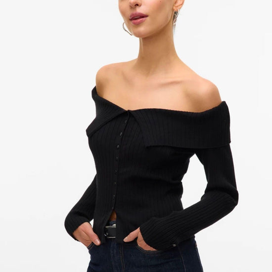 Aware Maglia Donna Sia Nera 10329653 Black VERO MODA 