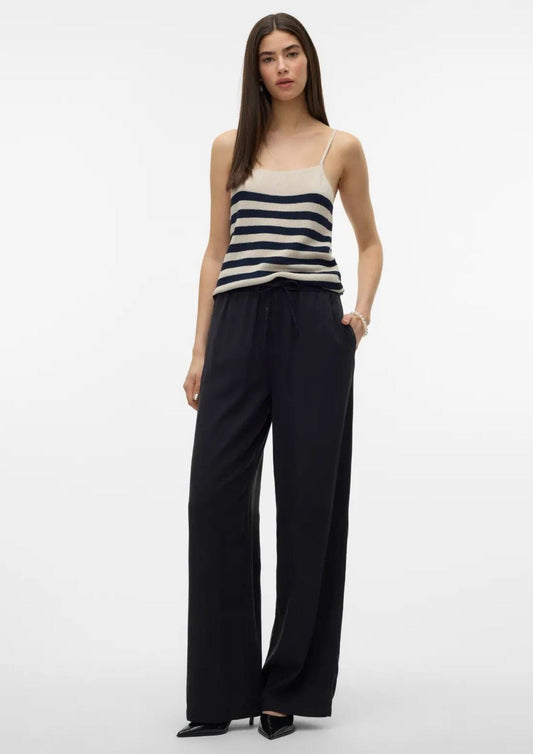 Vero Moda - Pantalone Donna Bree Nero Denim