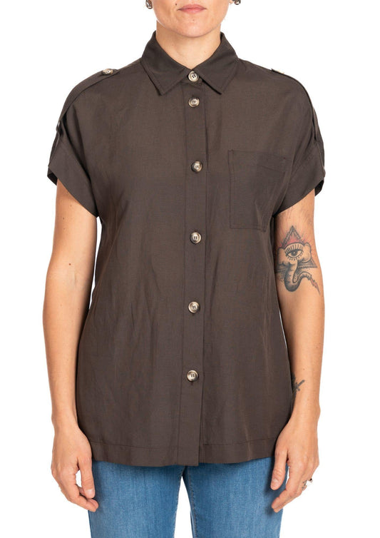 Diana Gallesi Camicia Donna Marrone