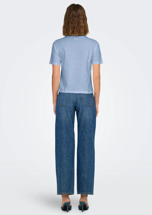 Jacqueline De Yong - T-Shirt Donna Rex Blu Kentucky