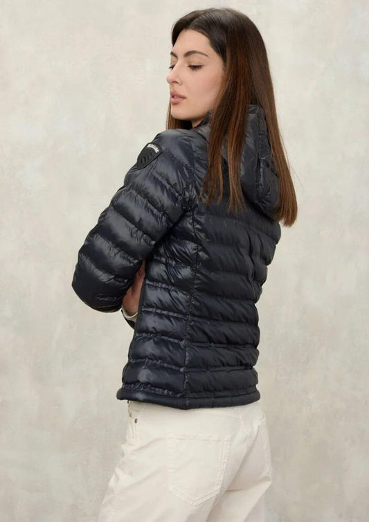 Blauer Women's Ellis Jacket Black with Beige Interior