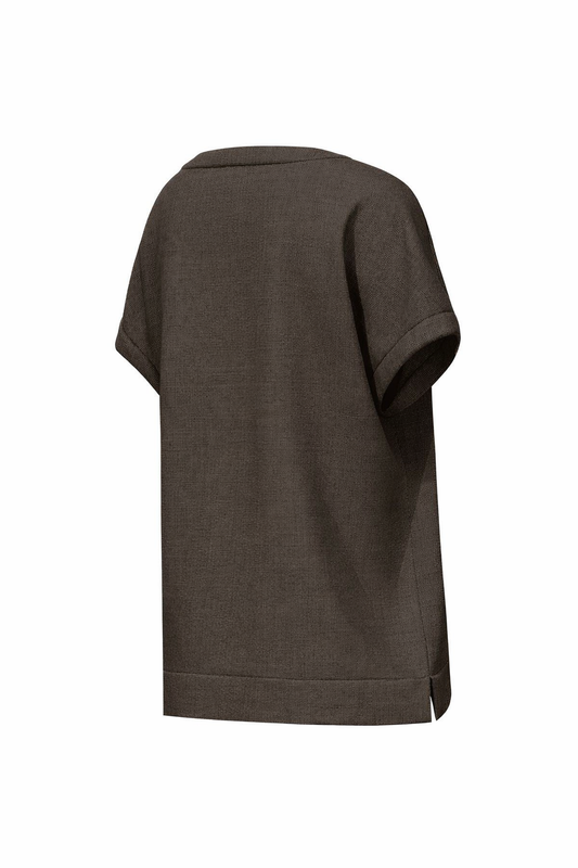 Emme Marella - Women's Geyser Taupe Blouse