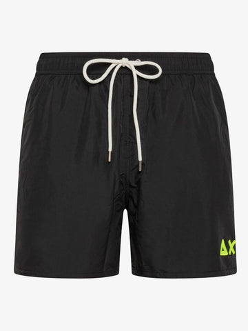 Costume con Logo Fluo Uomo Nero